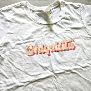 ⭐️4/$10-White Kids T-Shirt - 'Chiquitita'